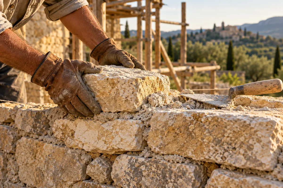 Construire une maison en pierre : techniques et chantier