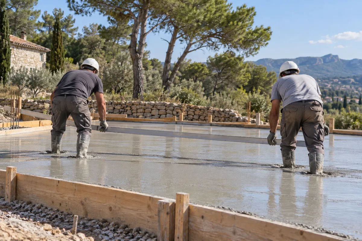 Couler une dalle béton : les étapes d'une dalle réussie