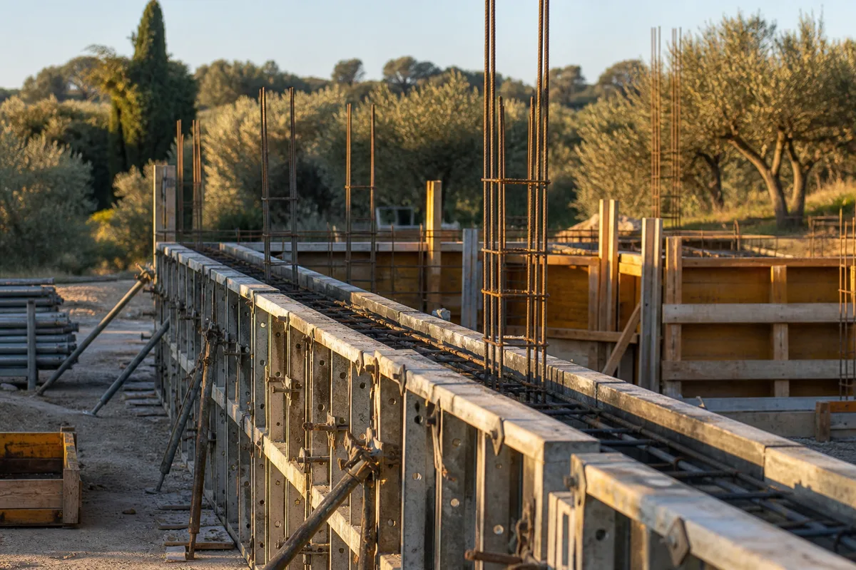 Coffrage béton : banches, traditionnel et techniques de chantier
